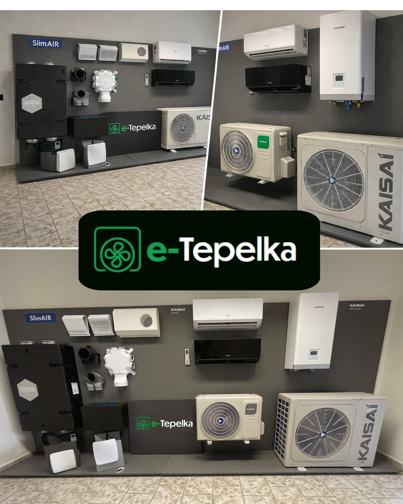 showroom e-tepelka tepelná čerpadla